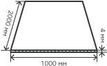 Лист нержавеющий  4х1000х2000 мм.  AISI310S (10Х23Н18) горячекатаный,  матовый